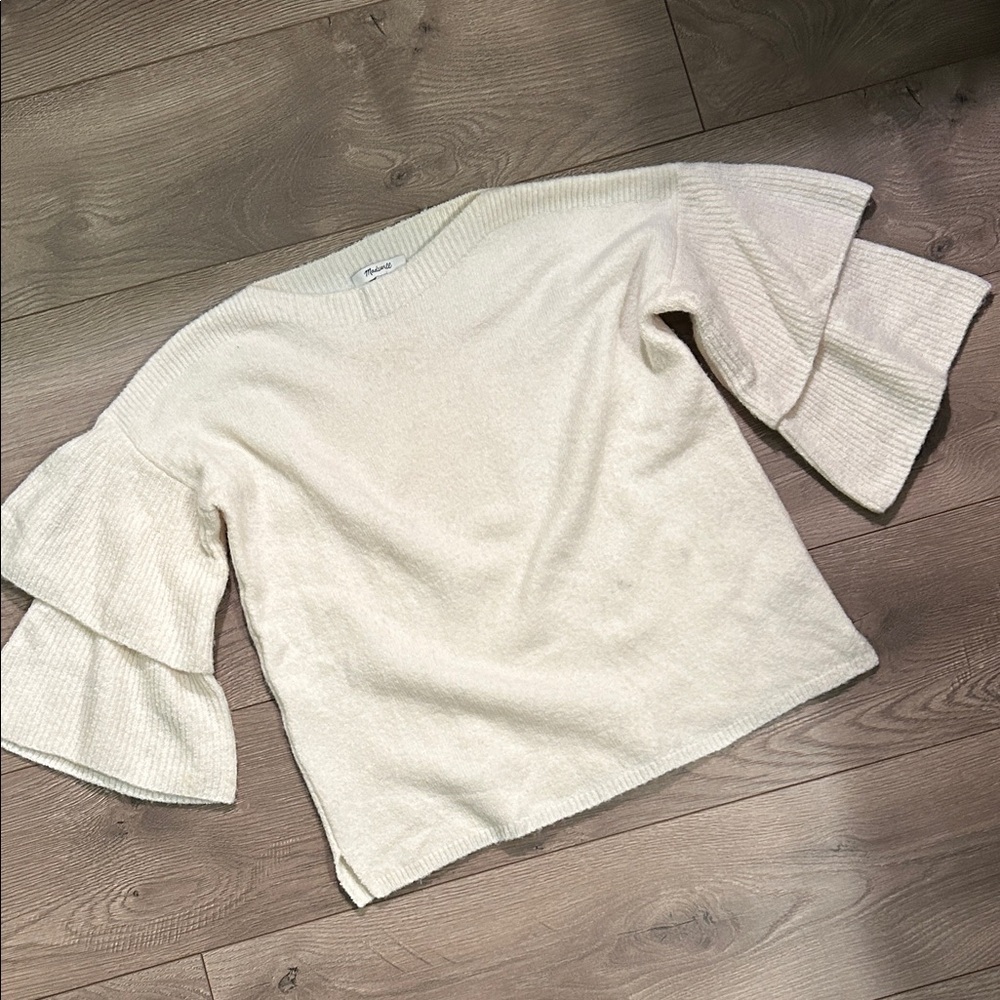 Madewell Soft White Knit Sweater